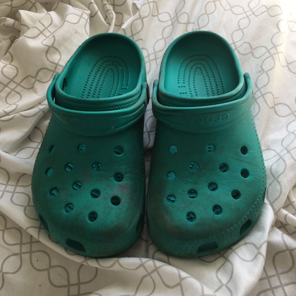 Teal Blue Crocs